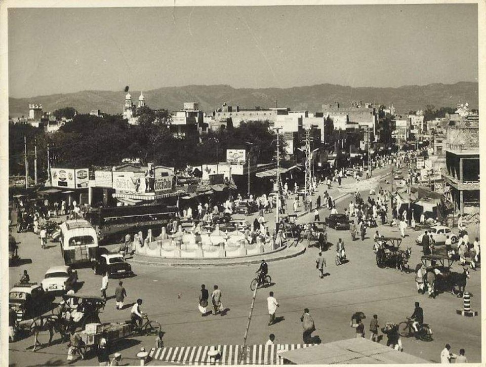 راولپنڈی فوارہ چوک کی یادگارپرانی تصویر